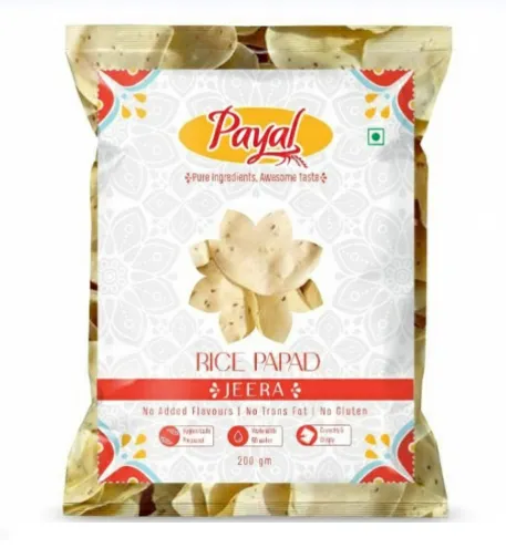 Jeera Rice Papad 200GM 20KG Box